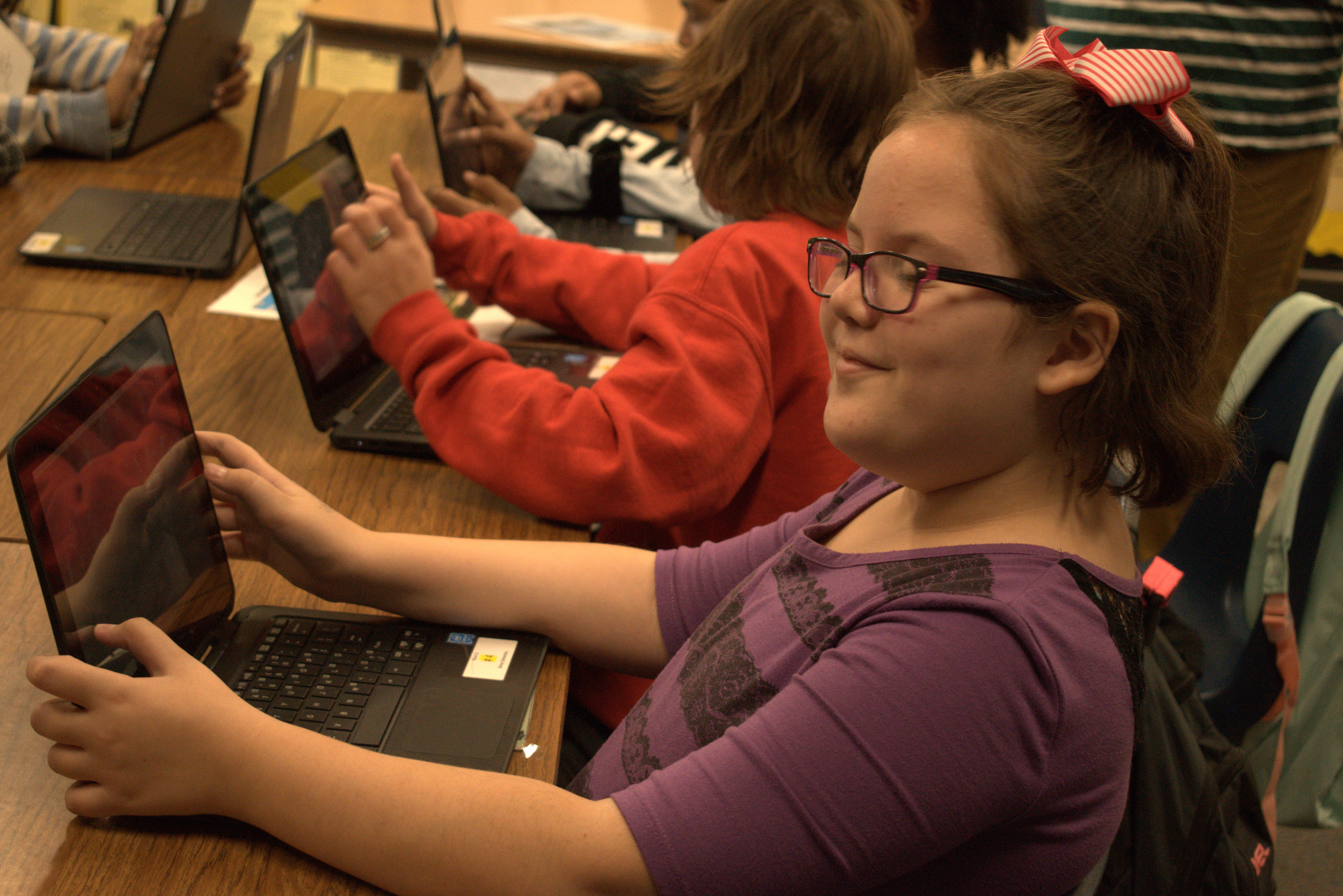 Girl from Burroughs Code Club